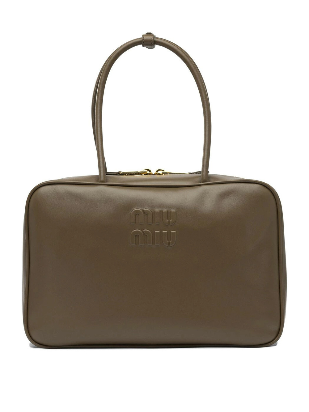 Miu Miu Beau Top Handle Bag Mon Vi Leather Green